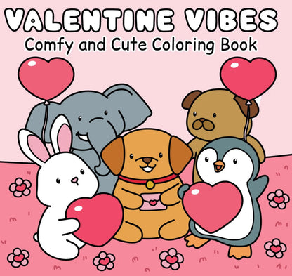 Valentine Vibes Printable Coloring Pages